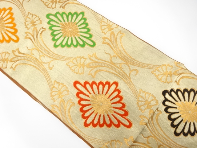 Japanese Kimono / Antique / Fukuro Obi Silk